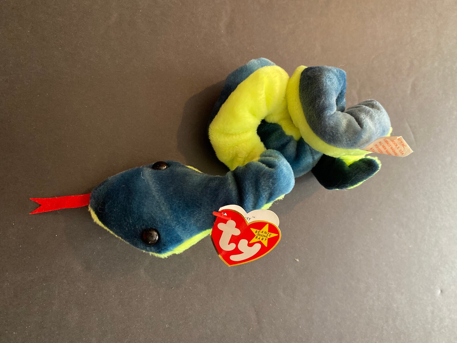 Ty Beanie Baby Hissy the Snake 1997 Rare Retired Mint With Tags - Etsy