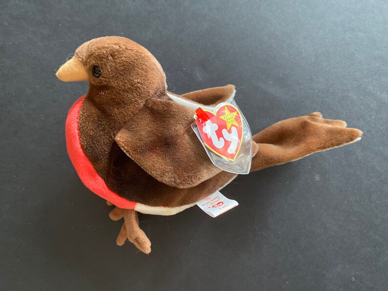 TY Beanie Baby early the Red Bird Rare Retired W/ Tag Errors Mint