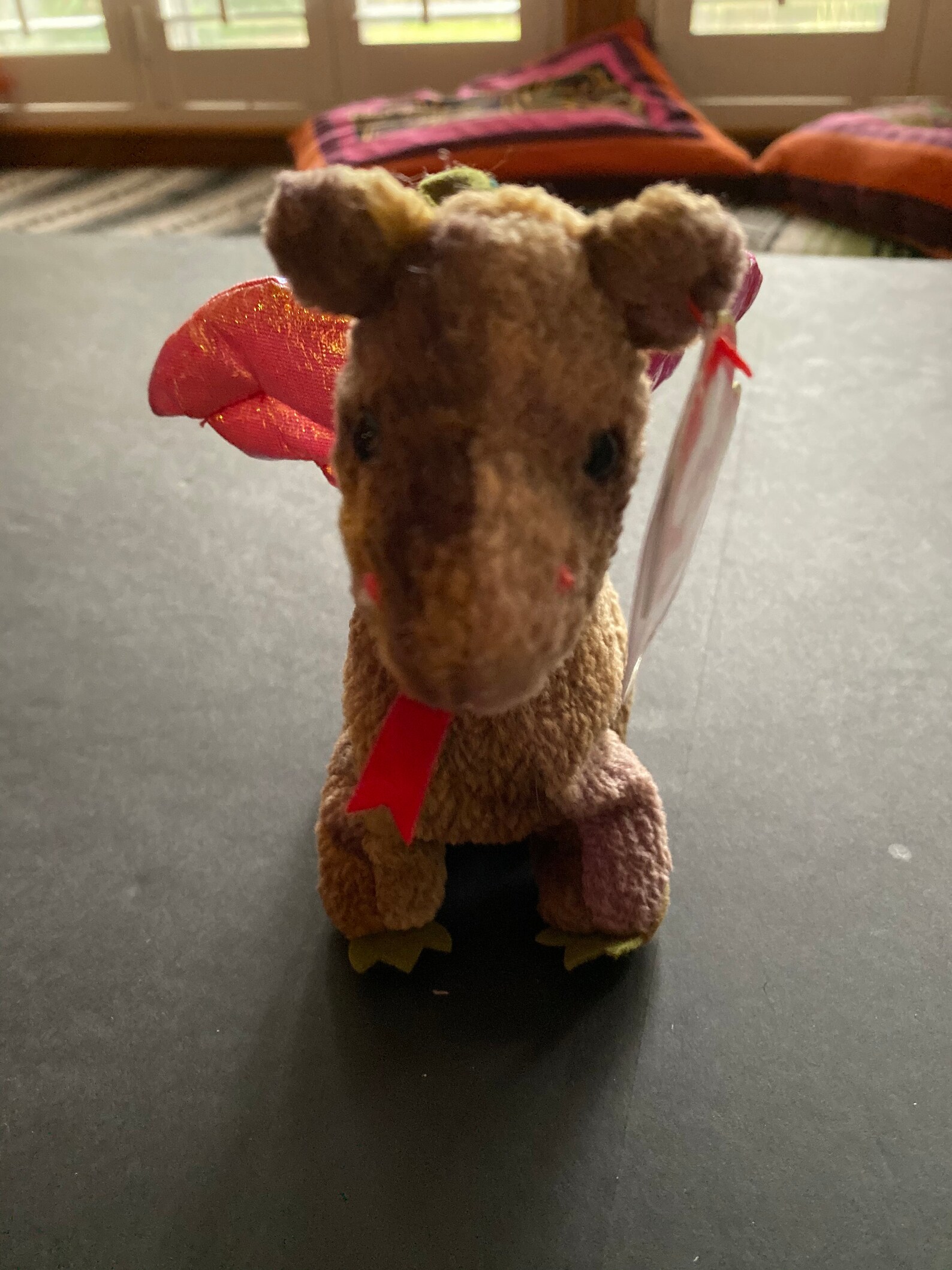 TY Beanie Baby scorch Dragon Rare Retired W/ Tag Errors Mint Condition