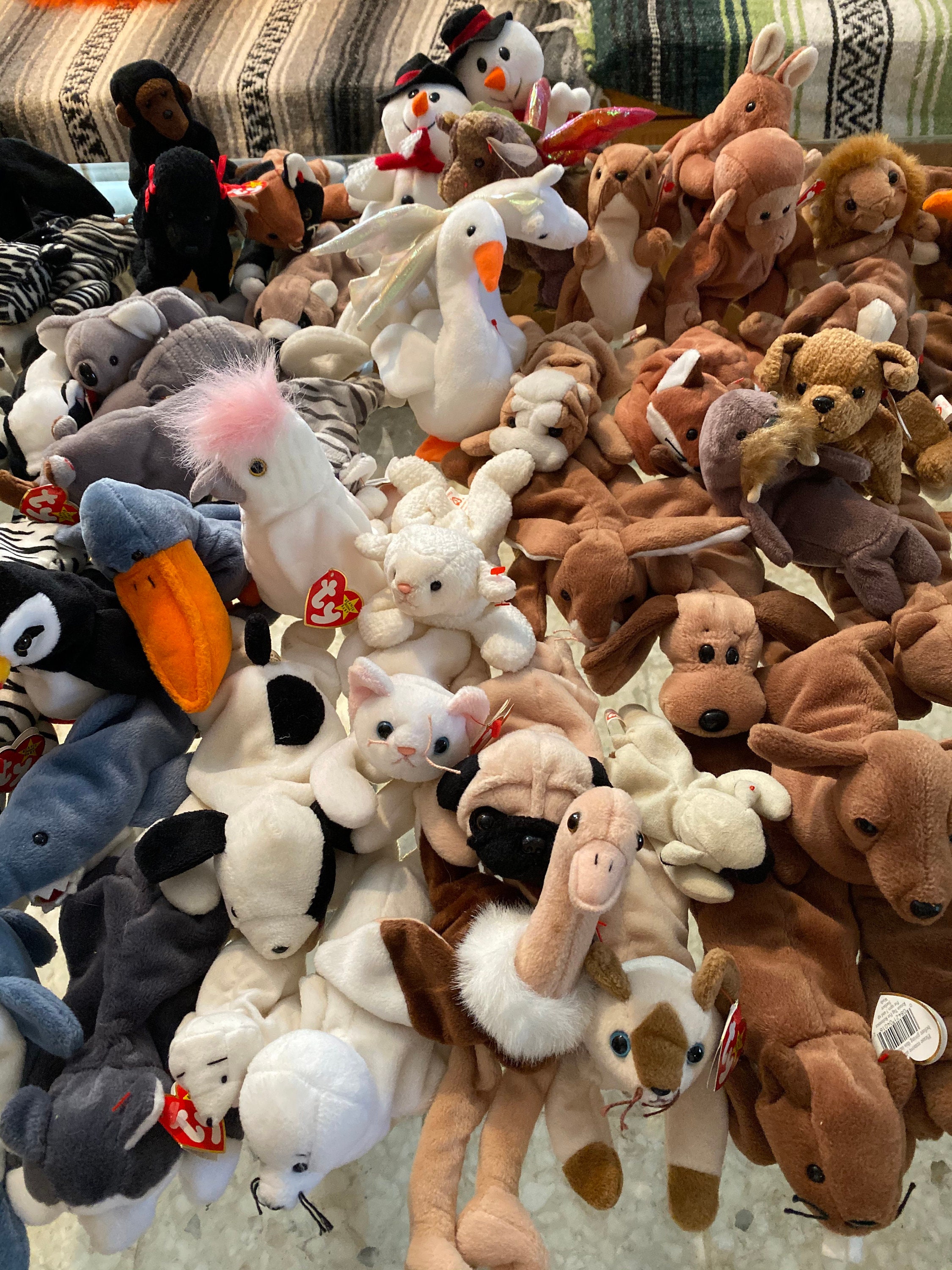 Ty Beanie Babies Collection over 100 items Rare Retired | Etsy