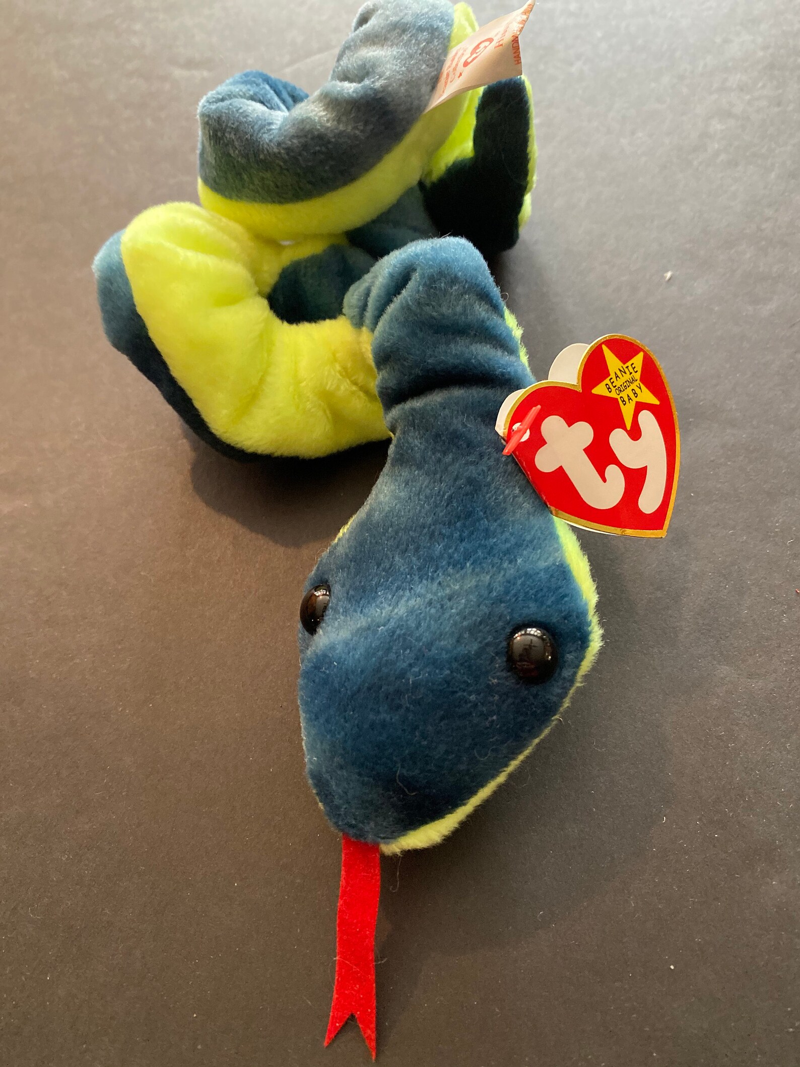 Ty Beanie Baby Hissy the Snake 1997 Rare Retired Mint With Tags - Etsy