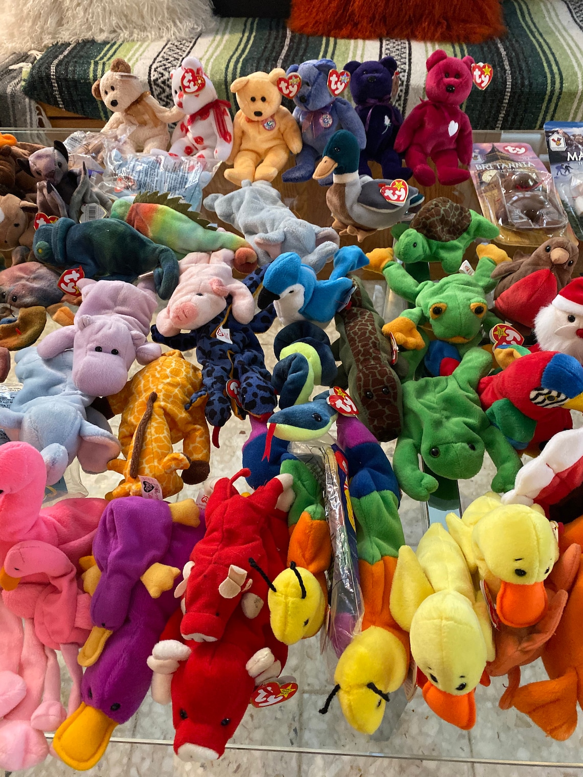 Ty Beanie Babies Collection Over 100 Items Rare Retired Whole