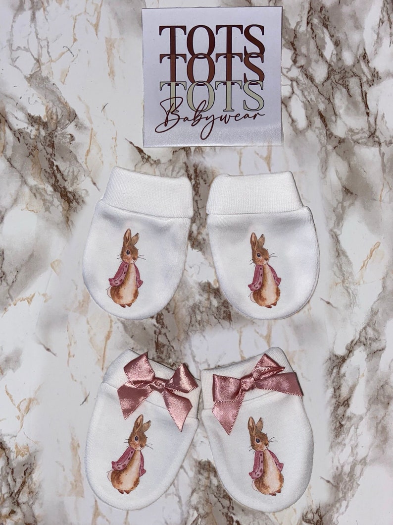 Flopsy Rabbit Baby Rose Personalised Birth Gifts Coming Home Outfits Newborn Baby Gifts Baby Shower Baby Outfits Baby Gift zdjęcie 3