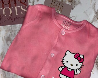 Handgeverfd Sleepsuit Babycadeau - Coming Home Outfit - Baby Kitty - Nieuwe collectie - Reborn - Douche - Nieuw babycadeau - Speciale gelegenheden