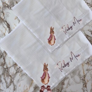 Flopsy Rabbit Baby Rose Personalised Birth Gifts Coming Home Outfits Newborn Baby Gifts Baby Shower Baby Outfits Baby Gift image 8