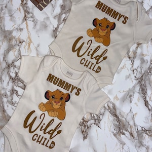 Baby Bodysuit Gift - Birth Gift - Mummy’s Wild Child - Coming Home Outfit - Newborn - Baby Keepsake - Baby Shower - Baby Gift Set