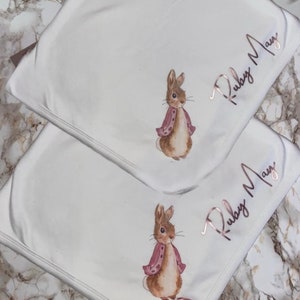 Flopsy Rabbit Baby Rose Personalised Birth Gifts Coming Home Outfits Newborn Baby Gifts Baby Shower Baby Outfits Baby Gift zdjęcie 9