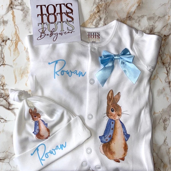 Coming Home Baby Set  - Peter Rabbit  - Birth Gift - Coming Home Outfit - Newborn - Baby Keepsake - Baby Shower - Baby Gift Set