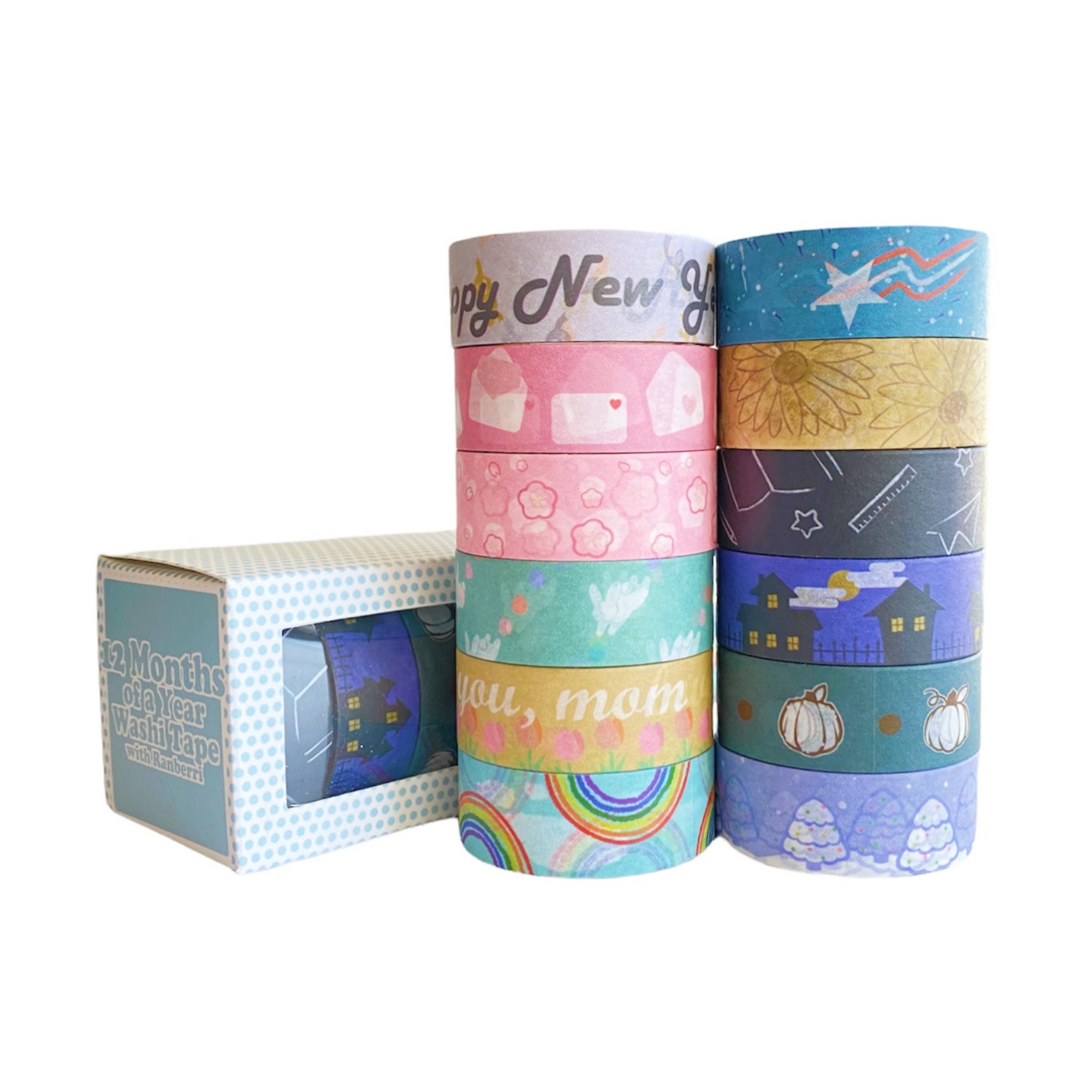 Craft Sensations Washi tape 8-pack Iridescent