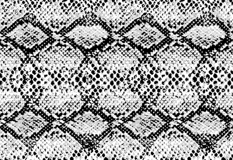 laser wood Snake black and white Printed MDF for glowforge Printed MDF