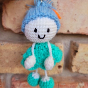 Kawaii Mini Doll Keychain Handmade | Crochet Keychain