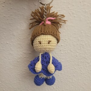Kawaii Mini Doll Keychain Handmade | Crochet Keychain