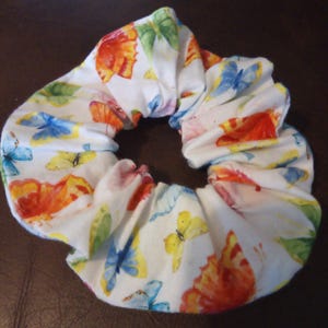 Butterfly Handmade cotton hair Scrunchie