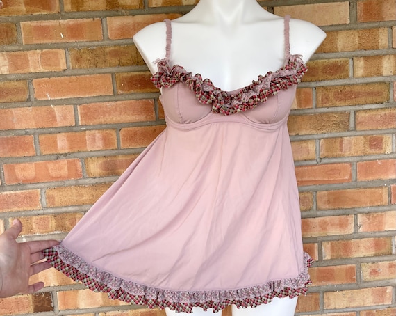 Victorias Secret Pink Babydoll Size 34C / Y2K VS Pink Lingerie