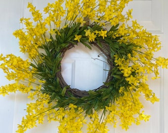 Forsythia Spring Wreath Grapevine Wreath