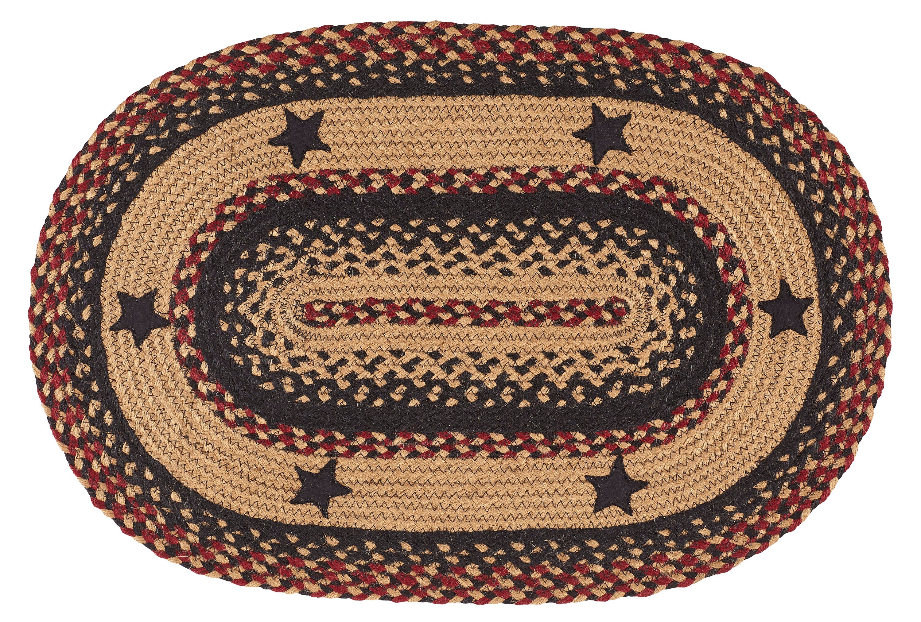 Blackberry Star Braided Rug & Tabletop Collection Etsy