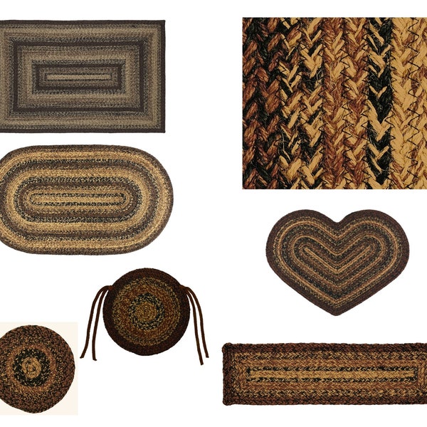 Cappuccino  Braided Rug & Tabletop Collection BR-201