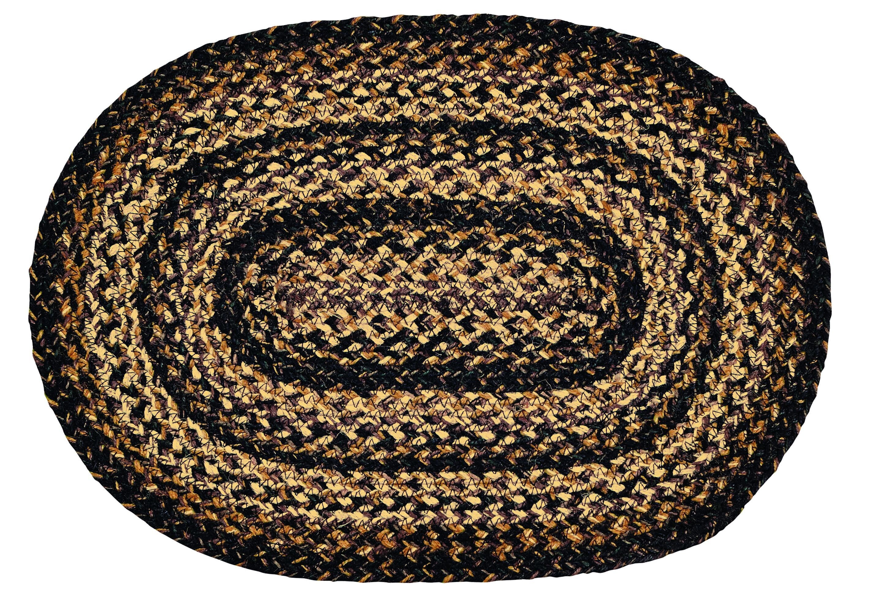 Black Forest Braided Rug & Tabletop Collection BR251 Etsy
