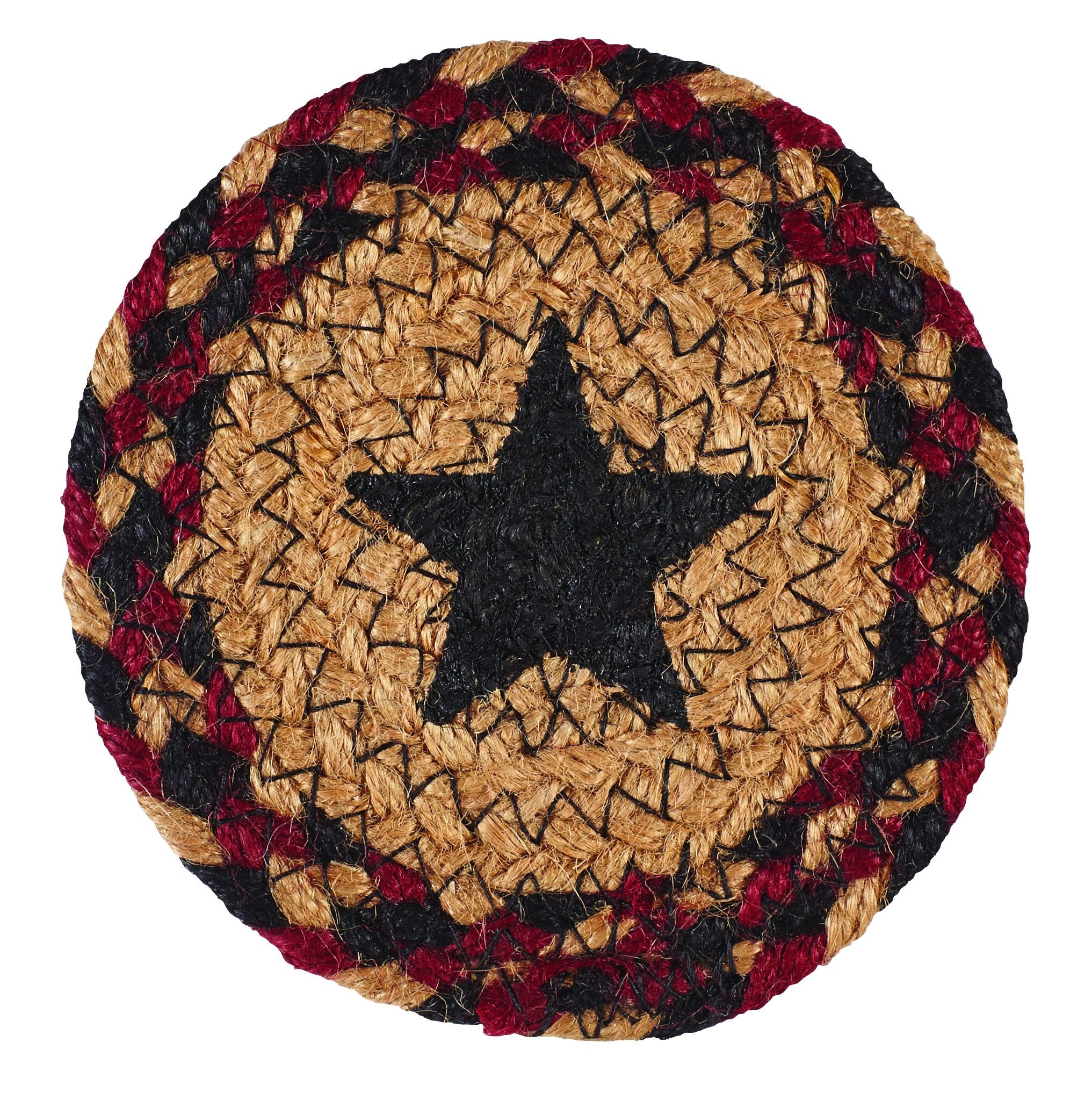 Blackberry Star Braided Rug & Tabletop Collection Etsy