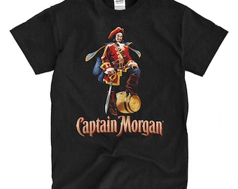 New White Mens Summer T-Shirt Shirt Captain Morgan