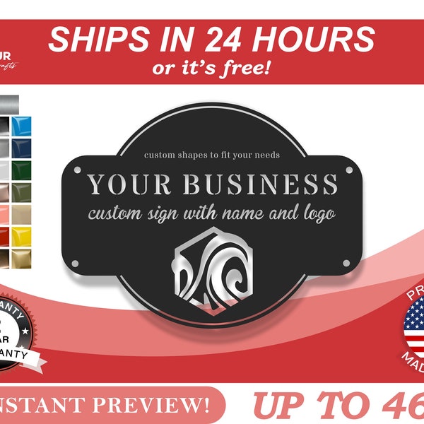 Outdoor Business Sign Etsy