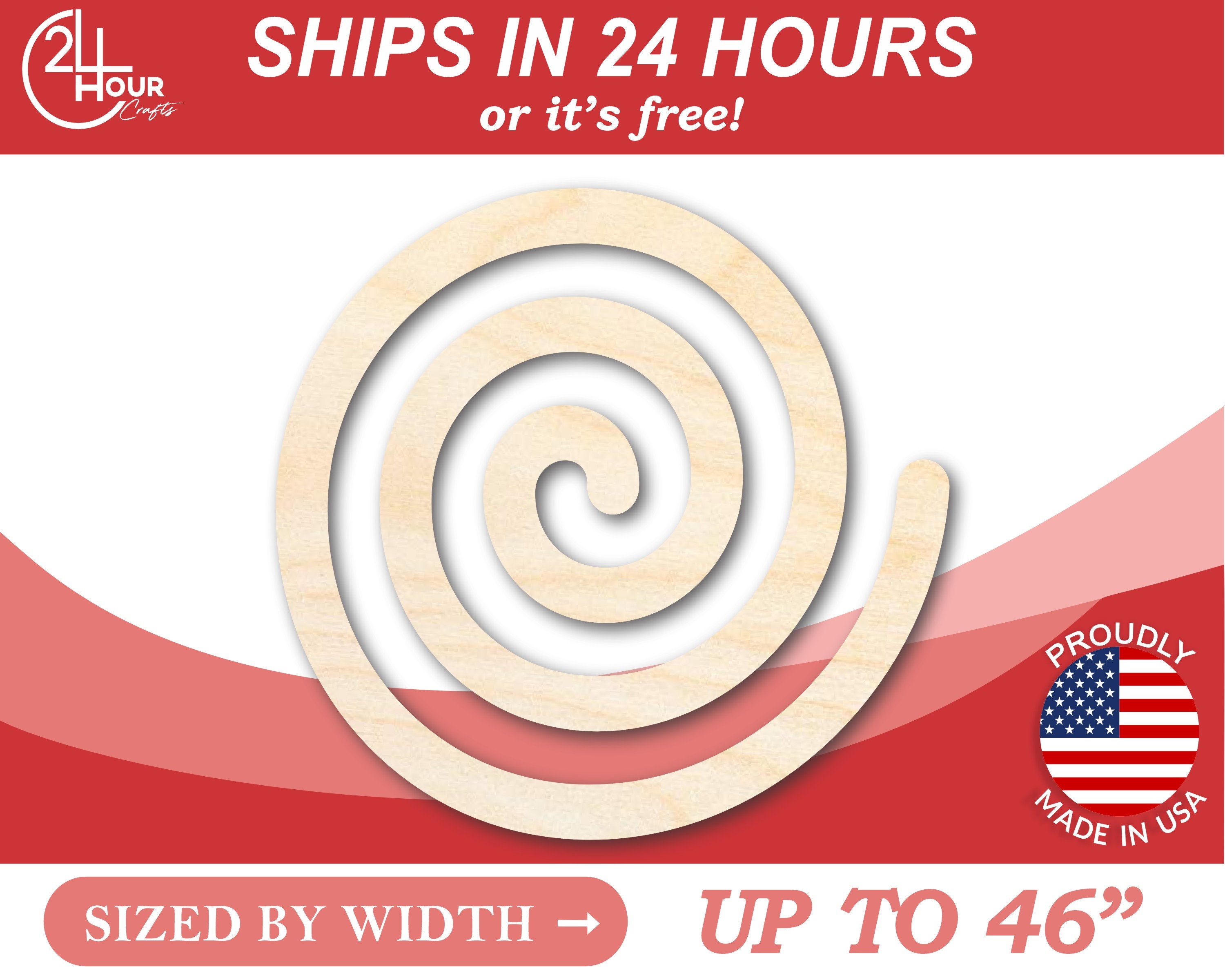 Buy Unfinished Wooden Spiral Shape Craft From 1 up to 46 DIY Online in  India 