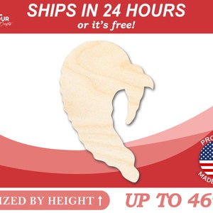 Unfinished Wooden Turkey Head Shape - Thanksgiving - Bird - Animal - Craft - from 1" up to 46"  DIY