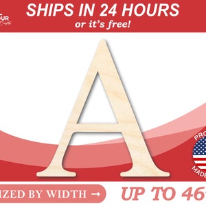 Unfinished Wooden Greek Letter Alpha - Greek Life - Sorority - Fraternity - College - Craft - from 1" up to 46"  DIY