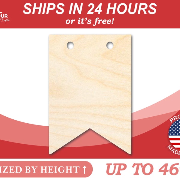 Unvollendetes Holzseil-Schild, Banner-Plakettenform – Basteln – von 2,5 cm bis 116,8 cm zum Selbermachen