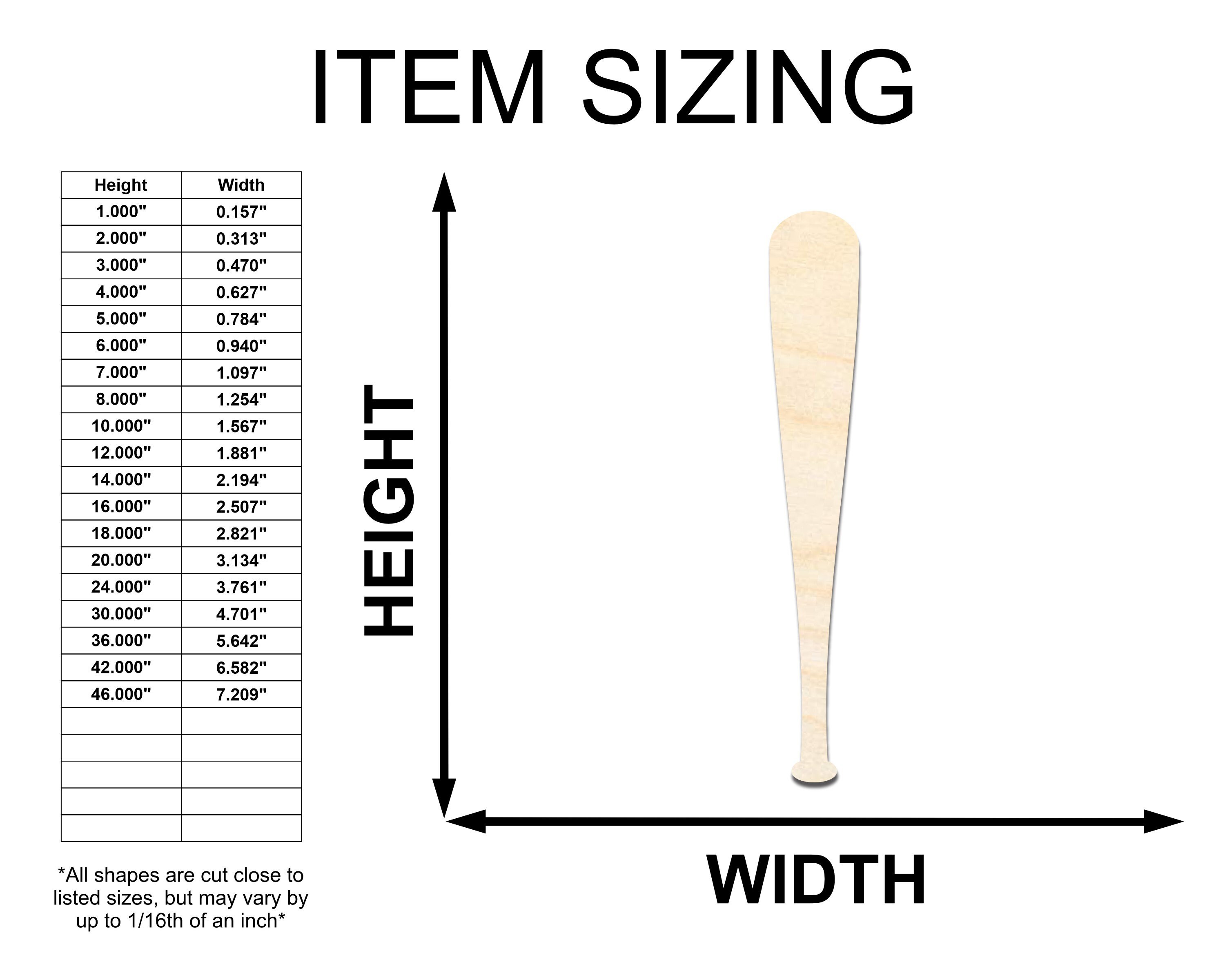 Fbaseball Bat Shape Unfinished Wooden Baseball Bat Shape - Sports - Kids Room Decor - From ...