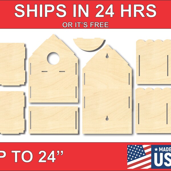 Unfinished Birdhouse Etsy