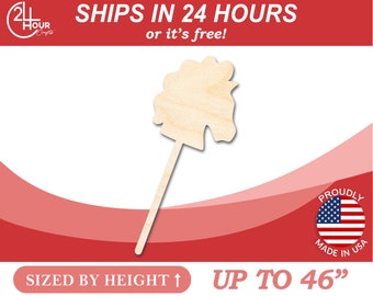 Unfinished Wooden Hobby Horse Shape - Toy Animal - Craft - from 1" up to 46"  DIY