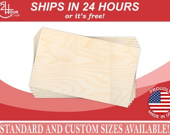 Baltic Birch Sheets - Glowforge Ready - BB/BB Premium Wood 1/8" or 1/4" (3mm or 6mm)