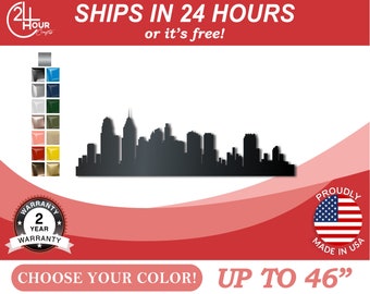 Philadelphia Skyline Wall Art: Metal Cityscape Decor