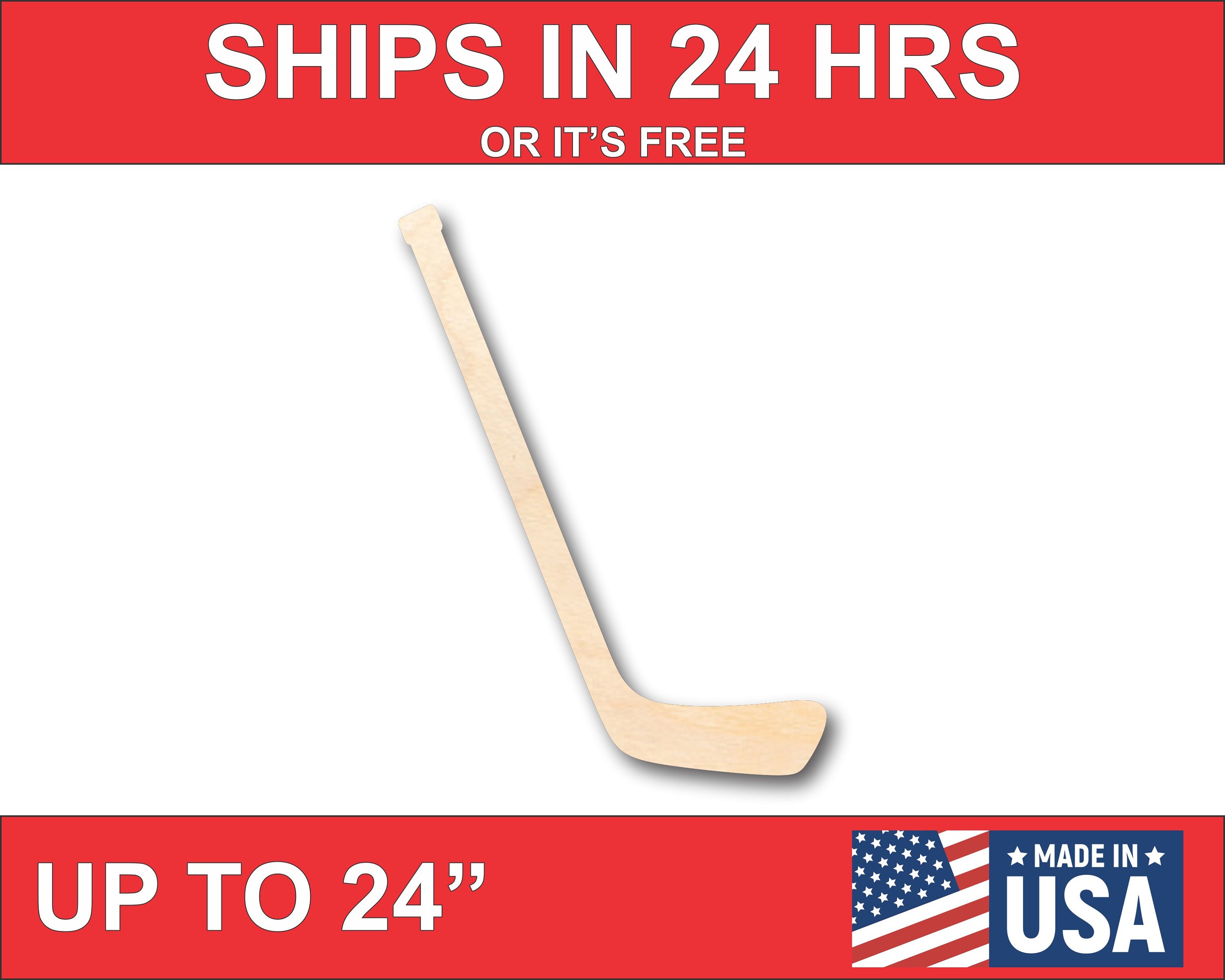 Unfinished Wooden Hockey Stick Shape Sporting Craft up Etsy