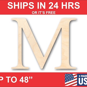 Unfinished Wooden Greek Letter Mu - Greek Life - Sorority - Fraternity - College - Craft - from 1&quot; up to 46&quot;  DIY