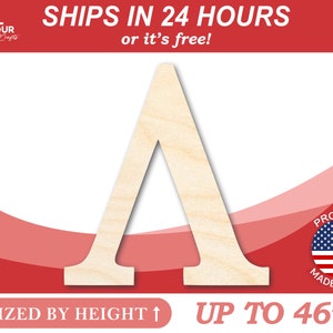 Peut inclure: Lettre A en bois, jusqu'à 46 pouces de haut, dimensionnée en hauteur. Expédition en 24 heures ou gratuite ! Fabriqué avec fierté aux États-Unis.