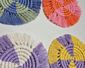 Macrame Coaster Set