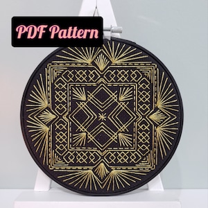 PDF Pattern. The Gatsby DIY hand embroidery Digital Download