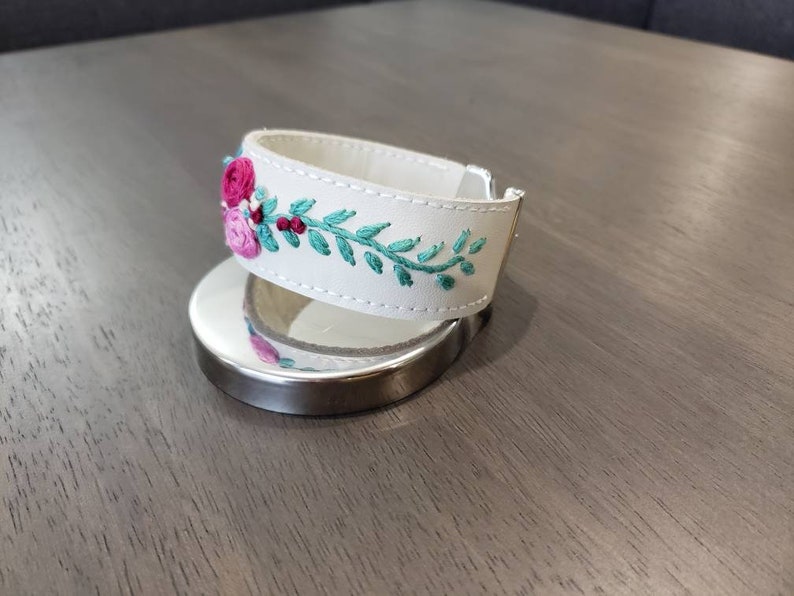 Embroidered Genuine Leather Bracelet