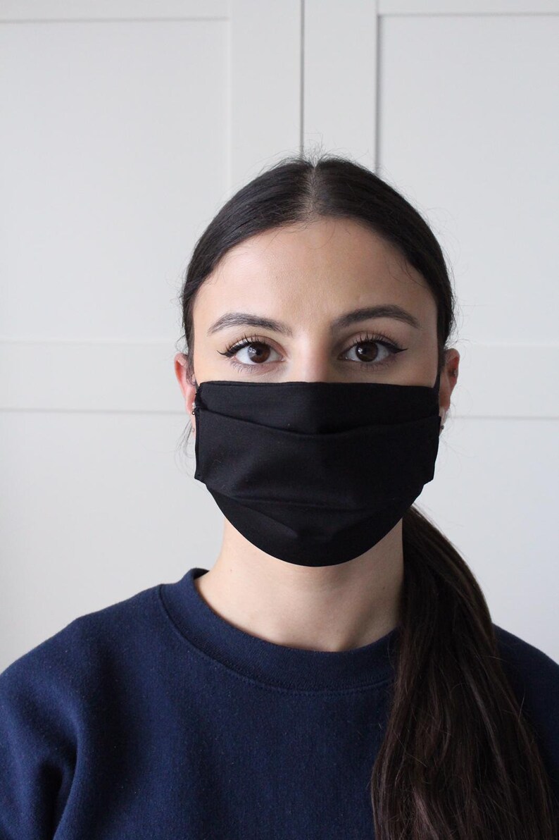UNISEX FACE MASK Black Face Mask Cotton Face Mask 100 Etsy