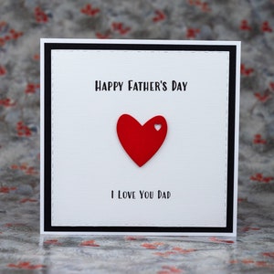 Carte de bonne fête des pères, carte de fête des pères pour beau-père, carte de fête des pères unique faite à la main, carte pour grand-père, je t’aime papa