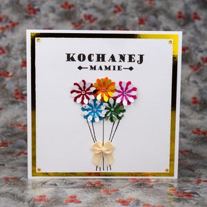 Handgemachte Karten für Muttertag, Dla mamy, polskie kartki w UK, Muttertagskarte, handgemachte Muttertagskarte, Dzień Mamy