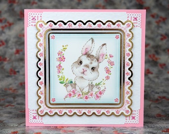 Happy Easter Card, Cute Easter Cards, Handmade Easter Card, Funny Easter Cards, Easter Basket Cards, Kids Easter Cards, Easter Bunny Card