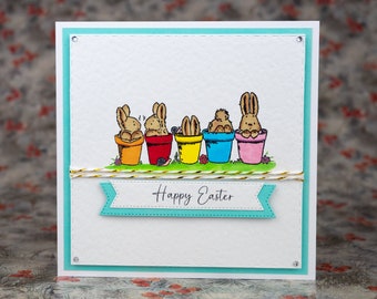 Happy Easter Card, Cute Easter Cards, Handmade Easter Card, Funny Easter Cards, Easter Basket Cards, Kids Easter Cards, Easter Bunny Card