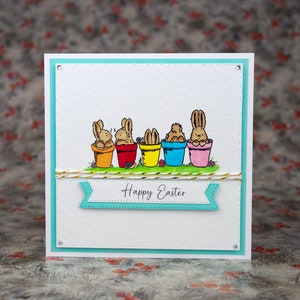 Frohe Ostern Karte, süße Osterkarten, Handgemachte Osterkarte, Lustige Osterkarten, Osterkorbkarten, Kinder Osterkarten, Osterhasenkarte