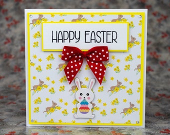 Happy Easter Card, Cute Easter Cards, Handmade Easter Card, Funny Easter Cards, Easter Basket Cards, Kids Easter Cards, Easter Bunny Card