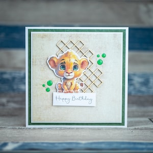 Carte de joyeux anniversaire faite à la main pour enfant, brillante, carte de luxe faite à la main, carte magique Licorne,