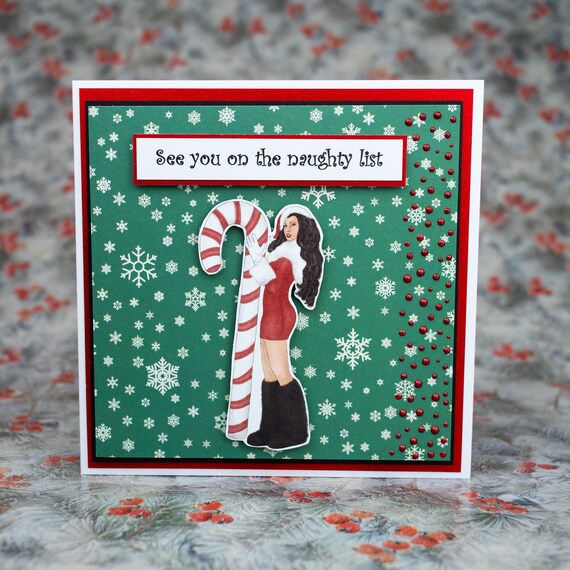 Christmas Card You're On My Naughty List For Having A Hairy Fanny - UK - View #11