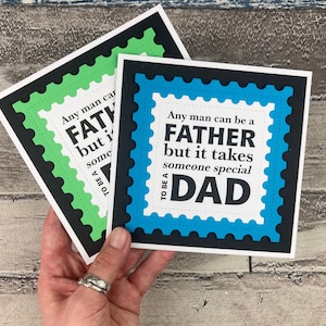 Carte de fête des pères faite main, carte de fête des pères heureuse pour papa, carte de voeux classique simple pour papa, meilleur papa, carte de fête des pères unique faite main